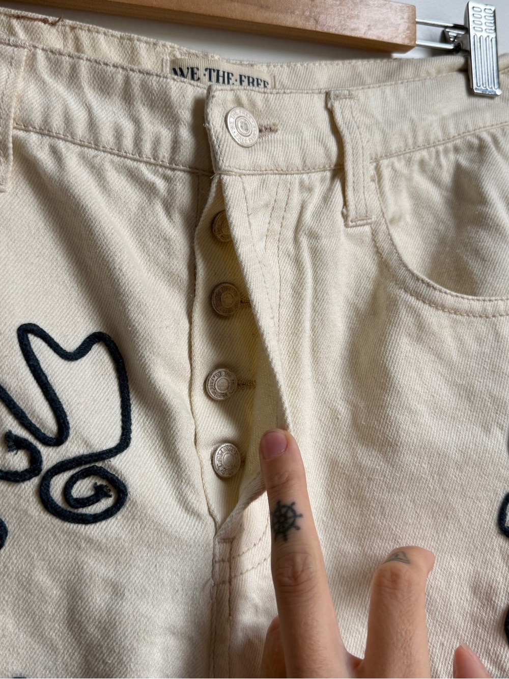 We The Free Good Luck Soutache Barrel Jeans - Picture 5 of 8
